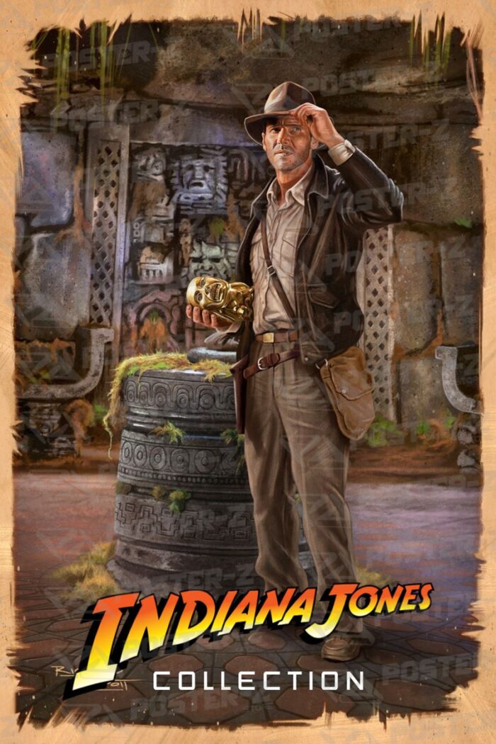 Golden Indiana Jones Poster-Z -Store-DZ Algerie Algeria by ITsup-DZ