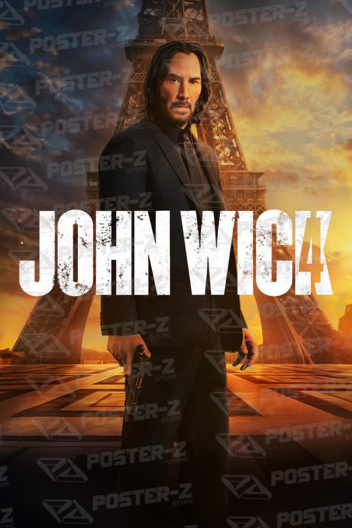 Golden John Wick - Chapter 4 Poster-Z -Store-DZ Algerie Algeria by ITsup-DZ