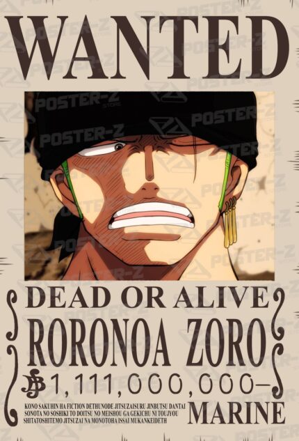 One Piece One Piece - Wanted Poster-Z -Store-DZ Algerie Algeria by ITsup-DZ