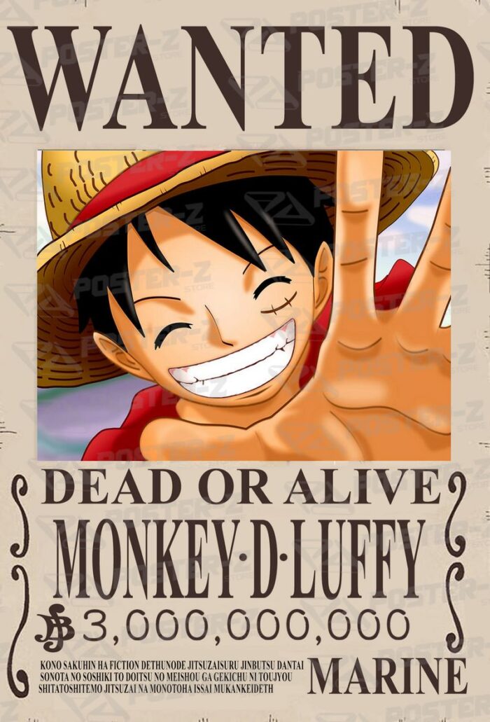 One Piece One Piece - Wanted Poster-Z -Store-DZ Algerie Algeria by ITsup-DZ